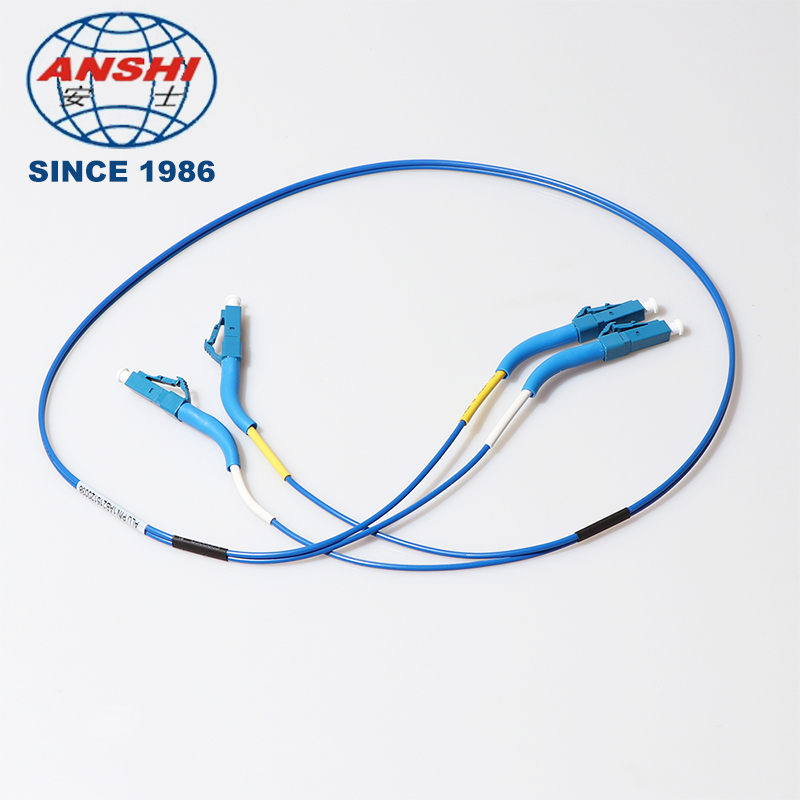 Fiber Optic Patch Cord Pigtail, 90 Degree 45 Degree Bent Boot E2000 PCAPC LC SC ST SM Simplex/Duplex 2.0/3.0mm MT‑LC20001 for FTTH FTTB FTTX Network