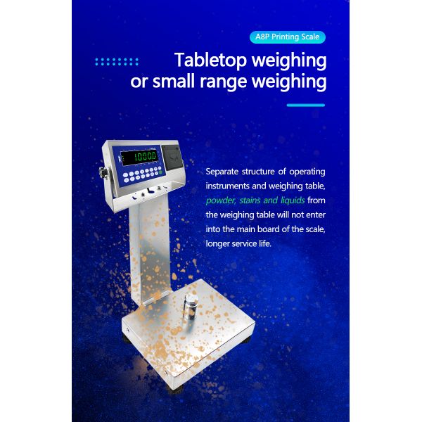 1 Advanced A8SP printing small platform scale square vertical bar 22cm*28cm 3kg capacity
