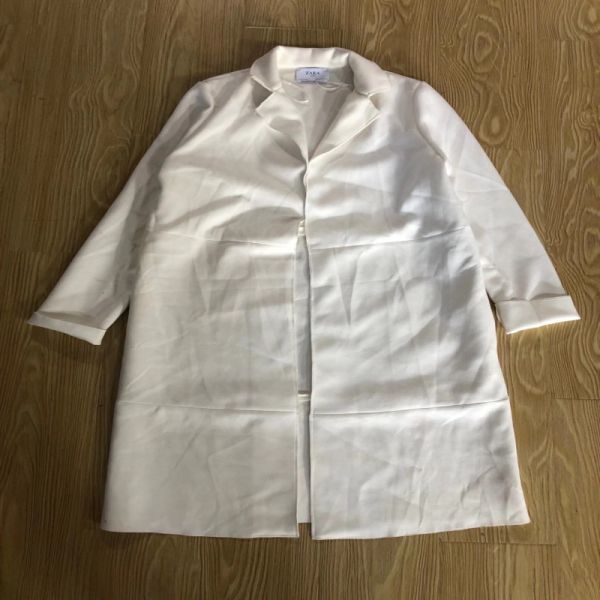 ZARA , Ladies Outwear Thin Suit White Coat Fashion And Casual
