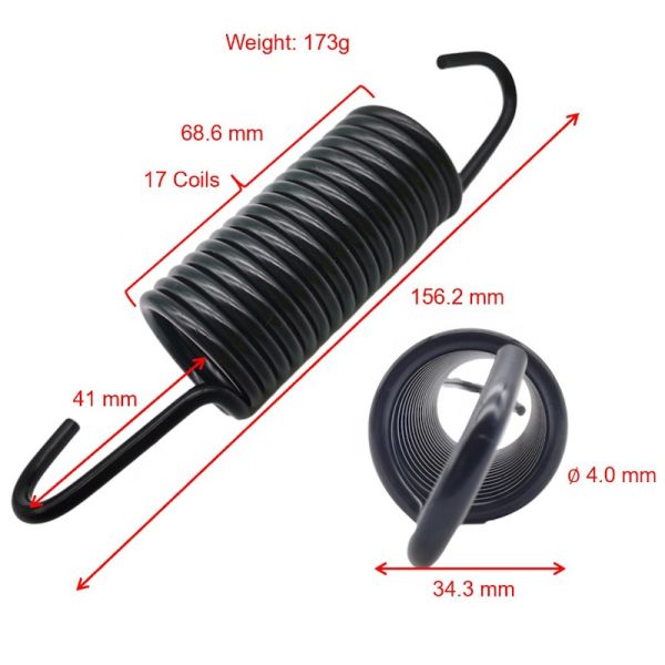Surmount 4970EN2001A Tub Suspension Spring for LG Washing Machine Parts in Metal Color