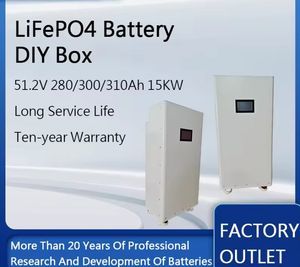 LiFePO4 48V 300ah Battery 15kwh 51.2V 400ah 200ah 100ah Lithium Battery Powerwall 6000+ Cycle Can RS485 Home Energy Solar