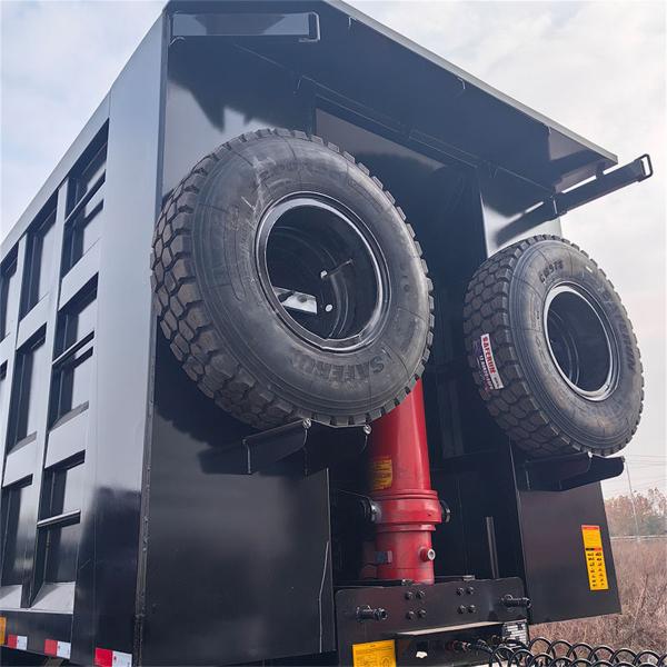 Standard 3-Axis Semi-Trailer with 24 m3 Volume and 60ton Load Capacity