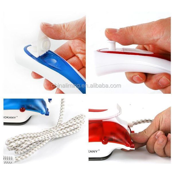 Durable Aluminum Soleplates Electric Travel Steam Iron for Long-Lasting Performance