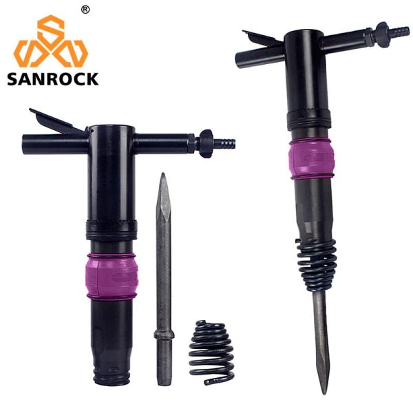 Air Pick Hammer Portable Rock Drill Concrete Breaker Pneumatic Rock Drilling Machine