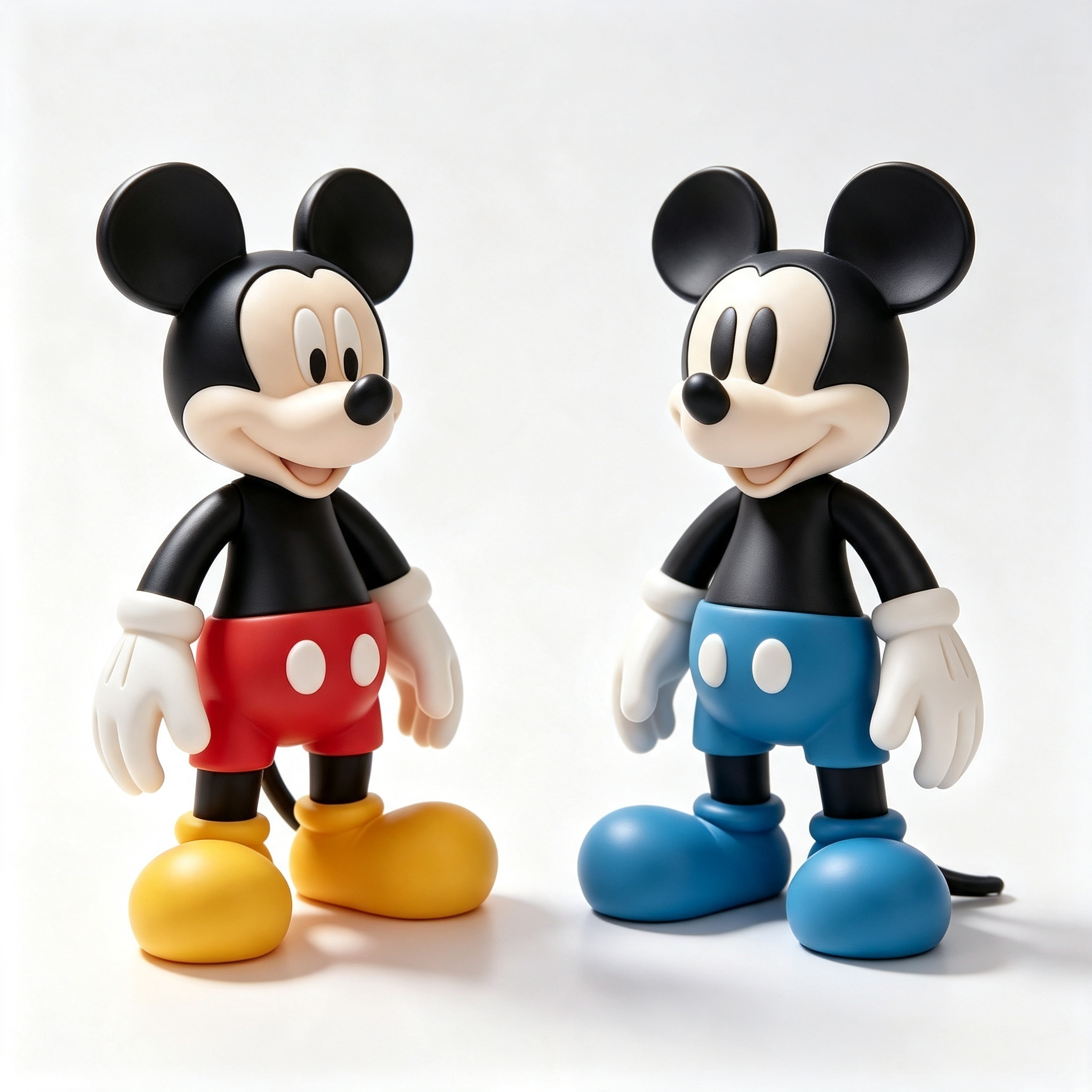 Hand Painted 3D Printed Toys Customizable Mickey Mouse Figurine Set Desk Collectible