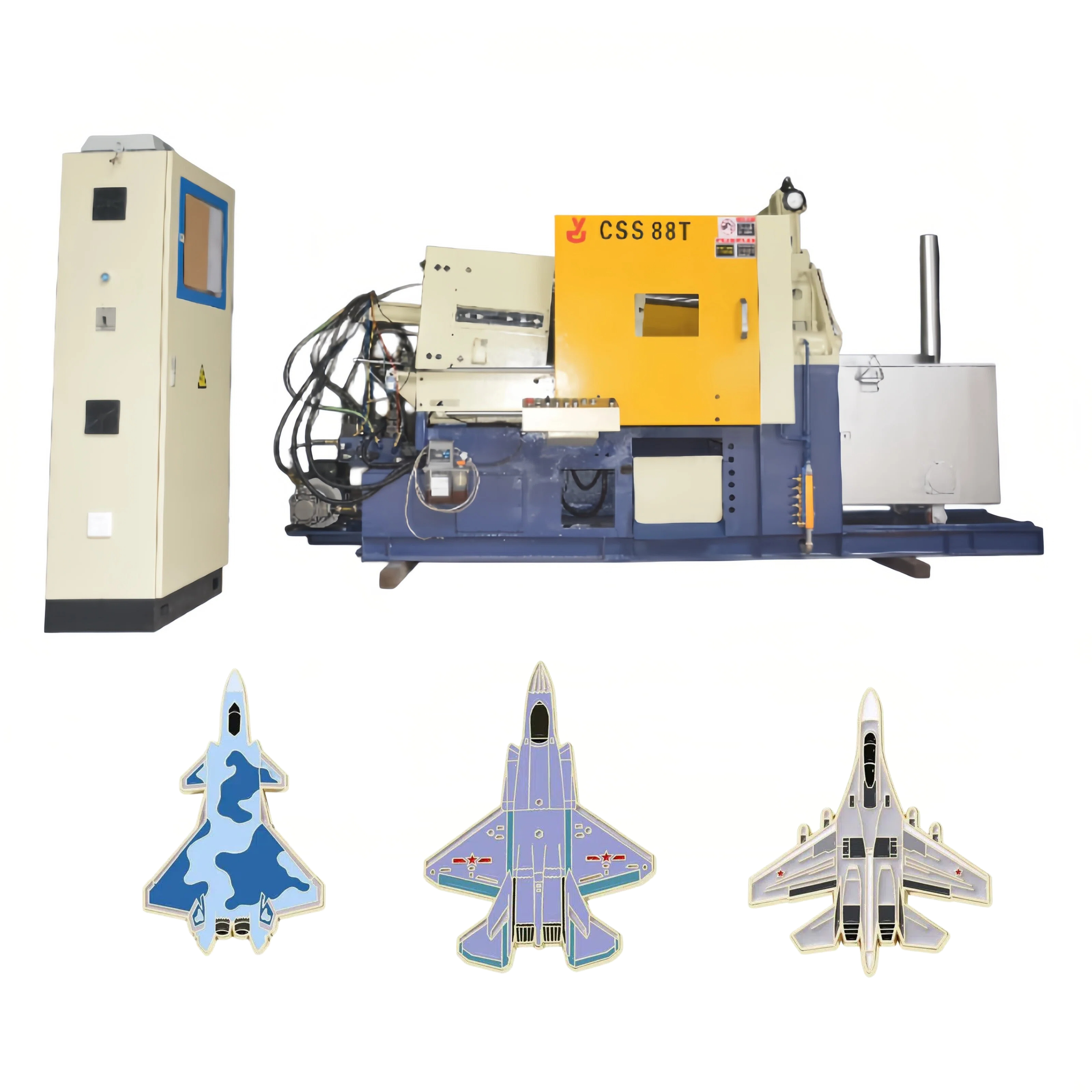 88T Hot Chamber Die Casting Machine Fighter Aircraft Emblem Machine Enamel Badge Diecast Machine