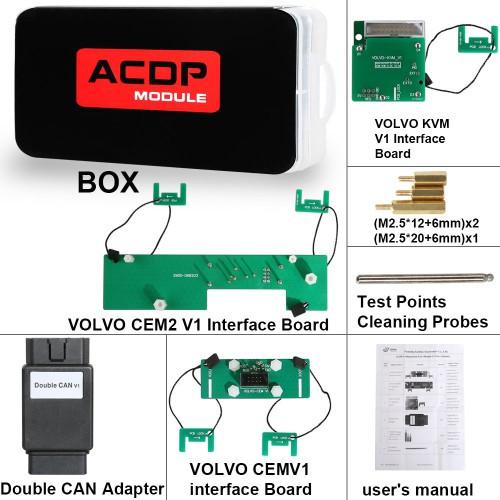 Yanhua Mini ACDP-2 pour VO LVO Package avec Module 12/20 Support Ajout de Clé et Toutes Clés Perdues pour Semi-sans clé et Sans clé (2015-2021)