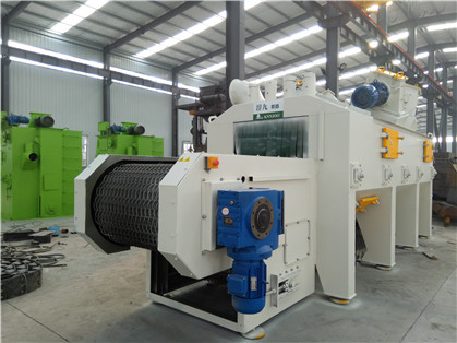 Машина Derust взрывного устройства Turntable роторная 2654*560mm стальная снятая очищая