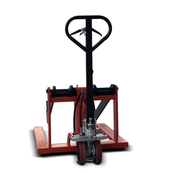 350kg Foil Or Paper Reel Lift Customized Trolley For Packaging Printing Or Production Machines