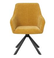 Cadeira giratória elegante com estrutura leve