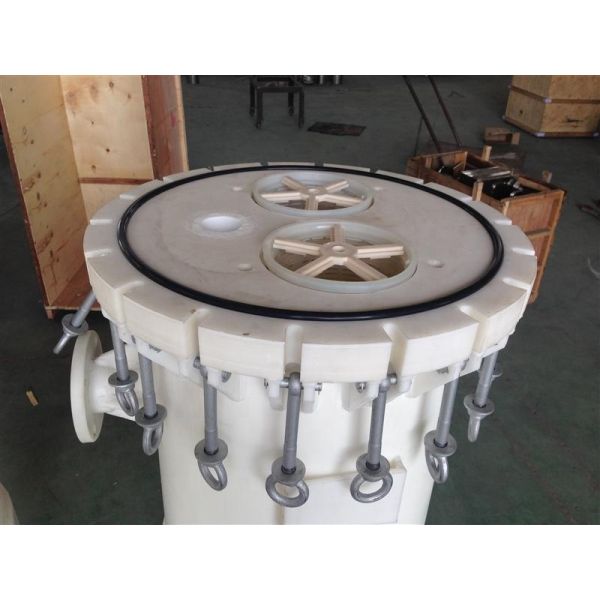 Seawater Desalination Water Plastic FRP Bag Filter Housing with Filter Bag and 60KG Weight