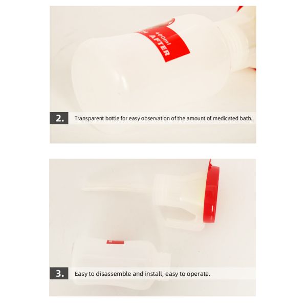 Dairy Facility Cleaning Supplies 400ml Teat Dip Cup With Brush For Cow Professional Cleaning