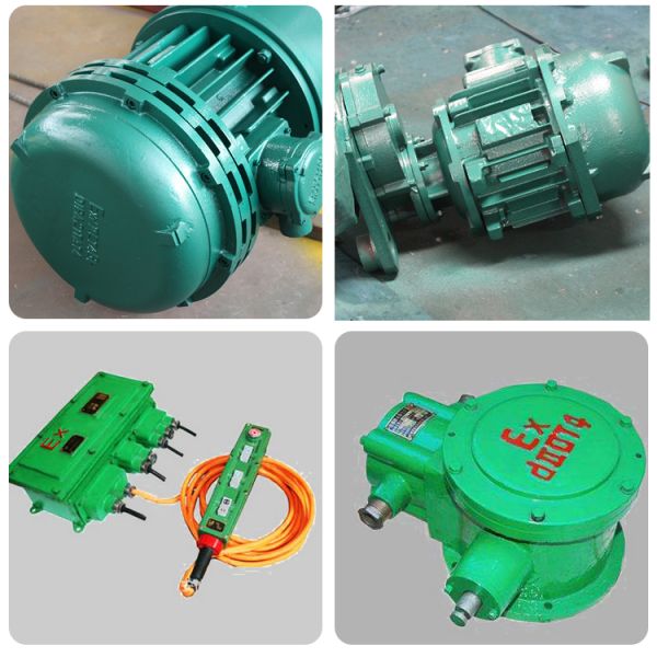 Explosion Proof Electric Rope Hoist , Electric Lifting Hoist 1 - 10T Lifting Weight
