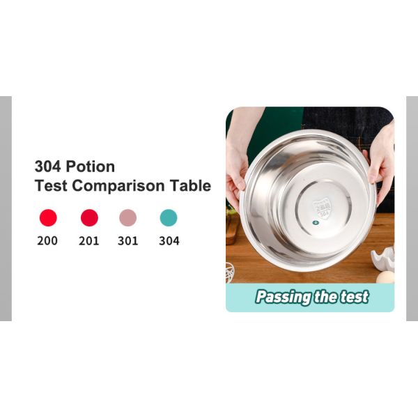 Customized Logo Versatile Kitchen Strainer 304 Stainless Steel Microporous Colander Rice Washing Bowl Set 550g