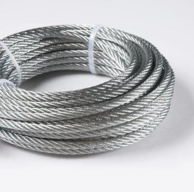 16mm Fiber Core Galvanizing High Carbon Wire Rope Sling For Marine Deck Cranes