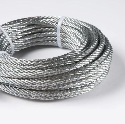 16mm Fiber Core Galvanizing High Carbon Wire Rope Sling For Marine Deck Cranes