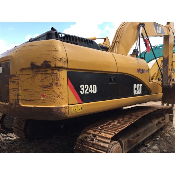 24T weight Used Crawler Excavator Caterpillar 324D C7 engine with Original Paint