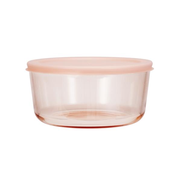Color Sprayed Glass Food Container With Simply Store PE Lid
