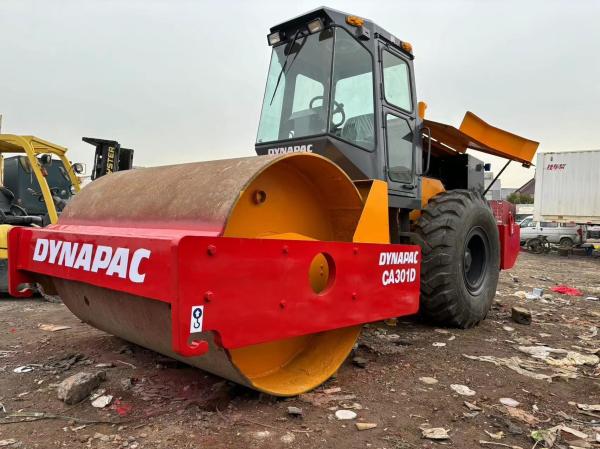Used Road Roller Dynapac CA301D CA30D CA25D 2018 Single Double Drum with CHANGFA Engine