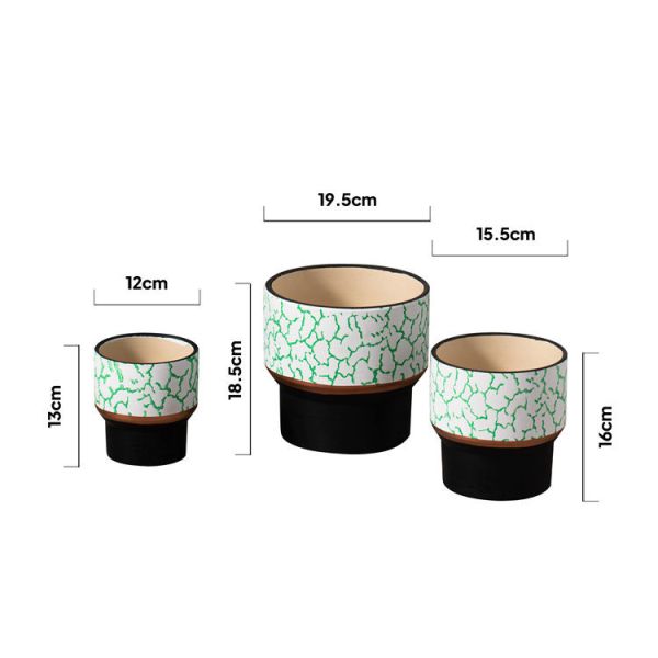 High quality outdoor tall ceramic flower pot wholesale custom modern big ceramic planters pots