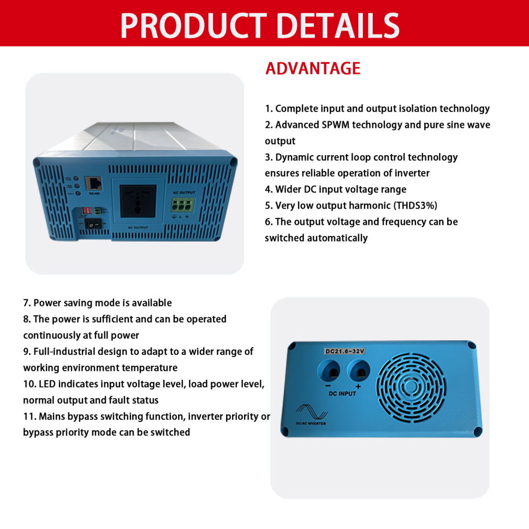 IP65 MPPT Солнечный инвертор 3-фазный солнечный инвертор IEC62109-1