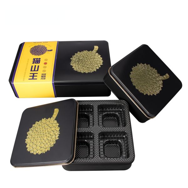 крышка качества еды специи коробки олова шафрана 50g 100g 200g прямоугольная выбивая
