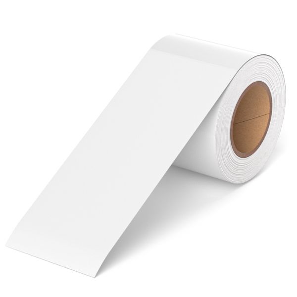 80mm Top Coated Direct Thermal Label Sticker 25.4mm 40mm Core for Supermarket