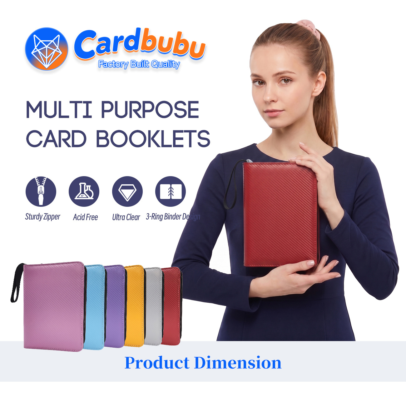 Custom 3-Ring Card Binder for Trading Card Collections Large Capacity Storage