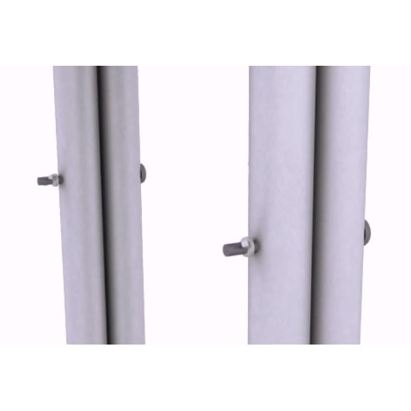 Acrylic Tabletop Tension Fabric Banner Stands Curved Podium Counter