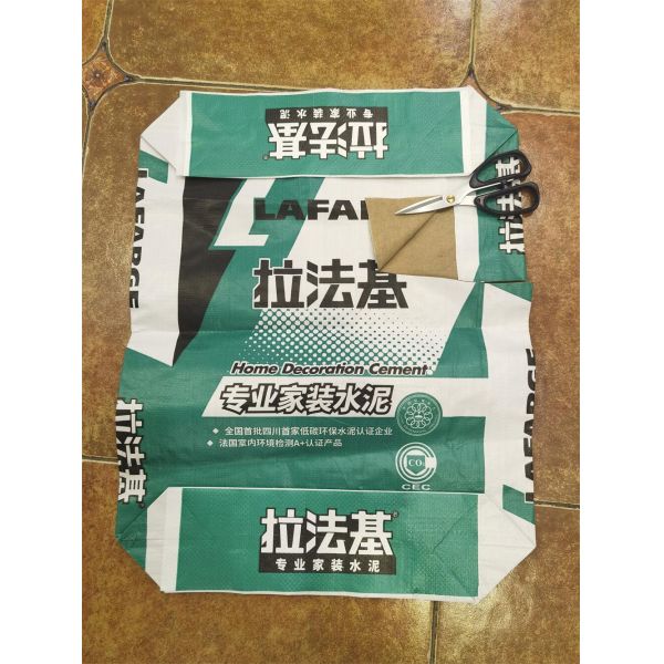 Super Moisture Proof PP/Paper Valve Bag For Cement Packaging