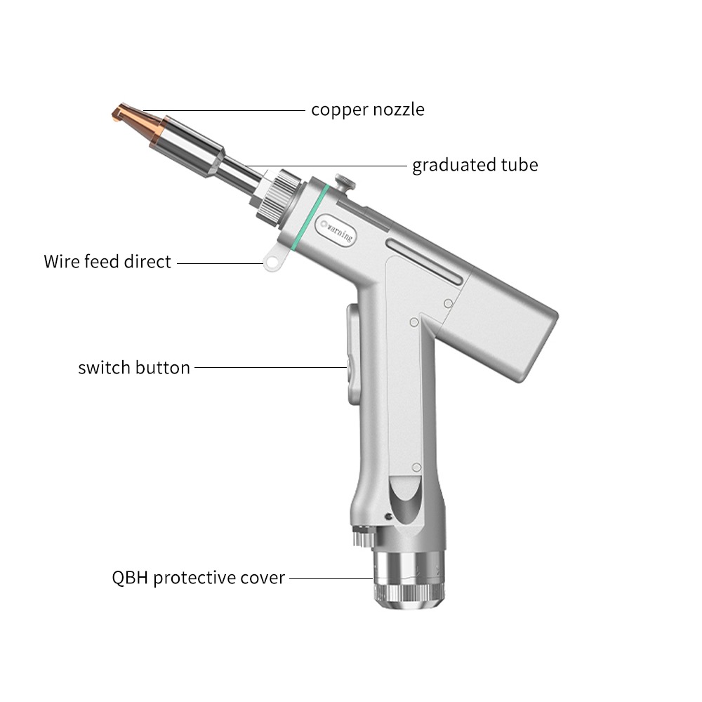 1500w 2000w Soldering Cutting Fiber Laser Equipment Weld Handheld Laser Welding Gun Head