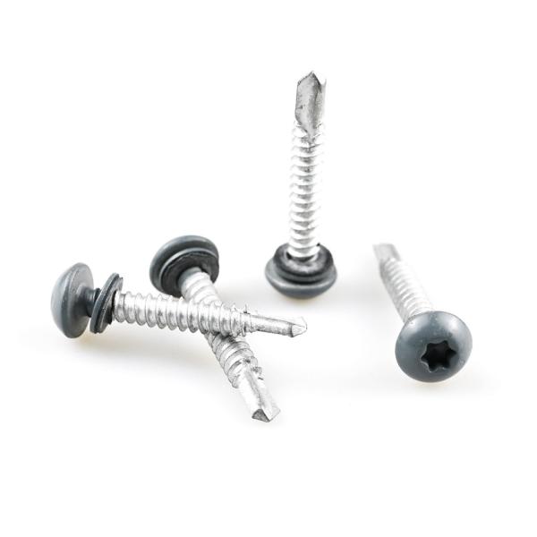 Metric Torx Pan Head Self Drilling Tapping Screw Stainless Steel Bimetal Screw With Epdm Washer