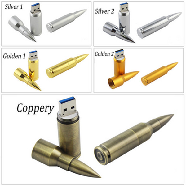 пуля Pendrive металла диска хранения привода вспышки USB 8gb 16GB 32gb 64gb 128gb 3,0