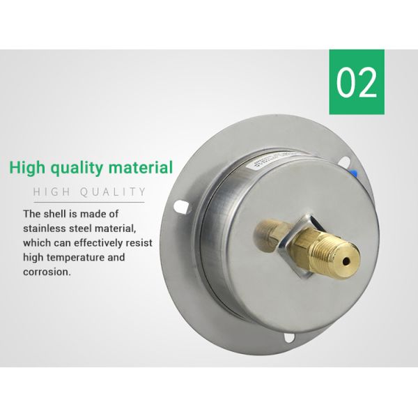 Y60ZT Glycerol Filled Gas Pressure Gauge for Accurate Steam Boiler Pressure Monitoring