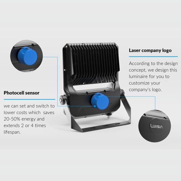 Tennis Court Lighting LED Outdoor Floodlight 50W To 280W Sports Pitch Luminaire IP67