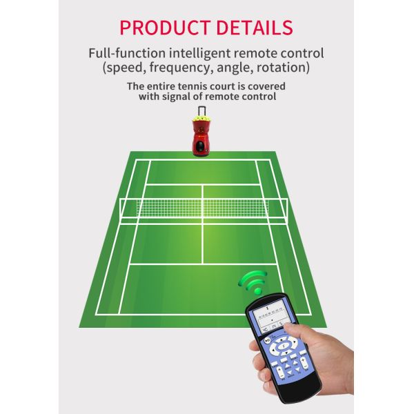 Красная черная емкость шариков ПК поддержки 160 машины стрельбы теннисного мяча цвета для тренировки практики