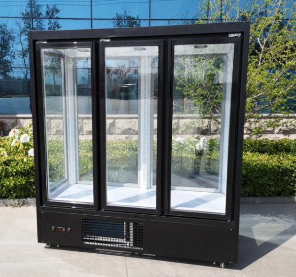 Upright Supermarket Floral Display Cooler Sliding Door