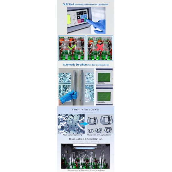 1000mlx30 500mlx56 Incubating Shaker Incubator For Cell Culture / Model DS-5031