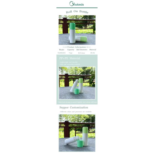 Child Lock Safe Deodorant Roll-On Bottle Beauty Salon Plastic Roll-On Bottles Wholesale Supplier