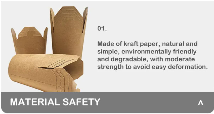 Disposable 1000ml Food Packaging Takeaway Round Bottom Noodle Paper Take Away Box