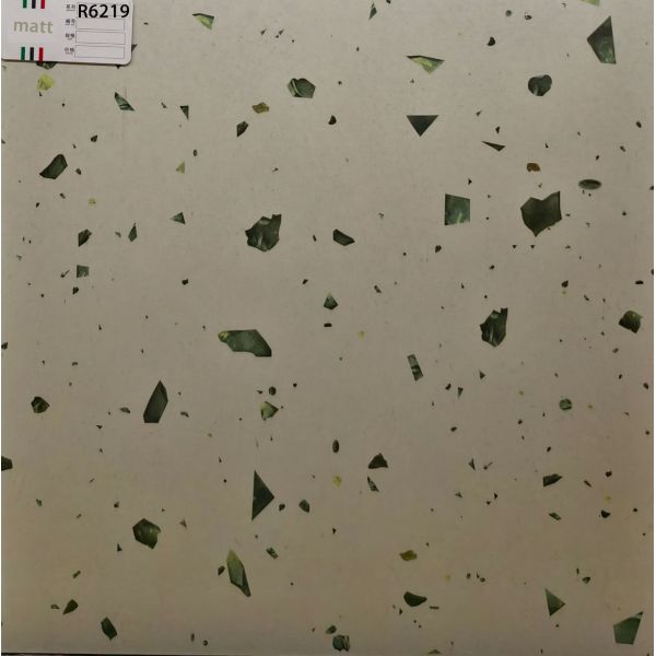 Grade AAA Gray 600x600mm Terrazzo Ceramic Inside Floor Tiles For Dining Room and Bedroom