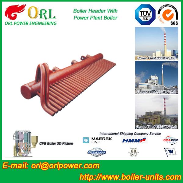 100 Ton Boiler Header Manifolds Carbon Steel Boiler Unit for Natural Gas Industry