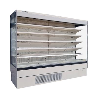 Refrigerador aberto da exposição do supermercado ereto comercial com shelving ajustável