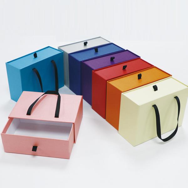 Embossing 0.5kg 800gsm Sliding Cardboard Drawer Box Bags
