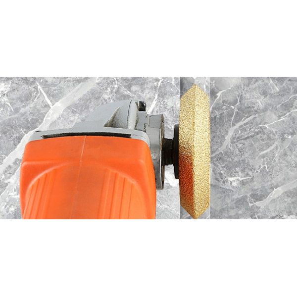 75mm Diamond Hand V Shape Grinding Wheel Vacuum Brazed