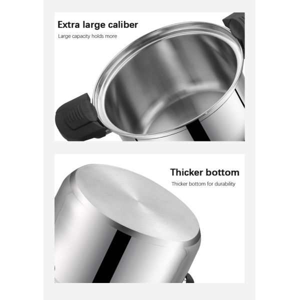 Изготовленная на заказ герметическая электрическая кастрюля нержавеющей стали 304 герметической электрической кастрюли 24cm кухни