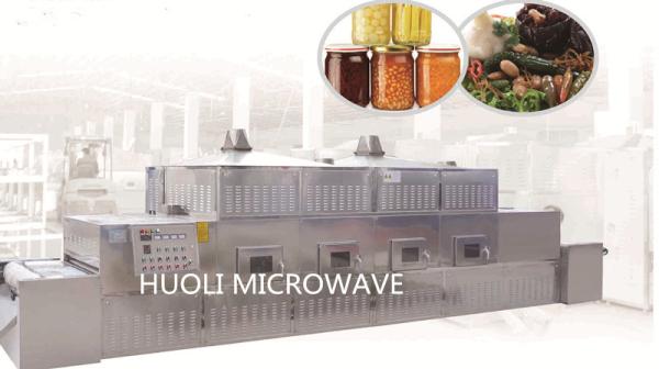 Industrial Microwave Dryer Conveyor Type Food Sterilizing Equipment
