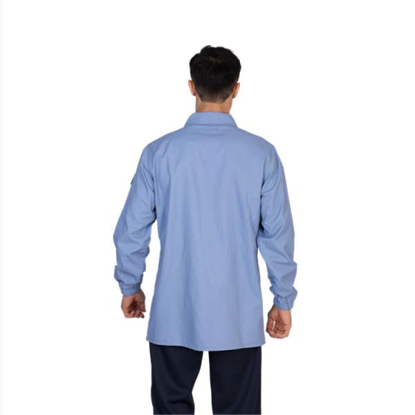 CN88/12 FR Work Shirt 7.5oz Twill Long Sleeve Button Up Uniform Shirt NFPA2112