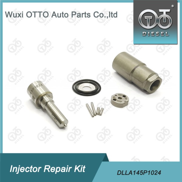 Denso Diesel Injector Repair Kit with DLLA145P1024 Nozzle for 23670-0L010 Model in High-speed Steel