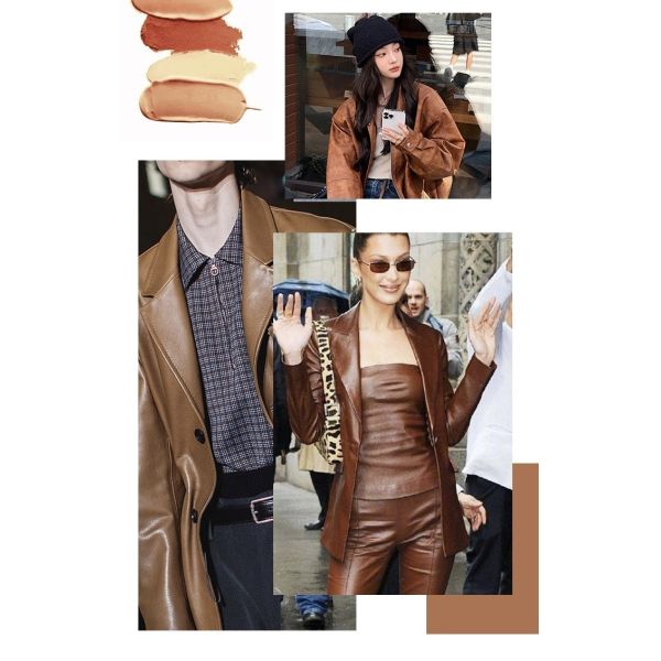 Denim Check Garment PU Leather Waterproof Washable Cotton Bottom